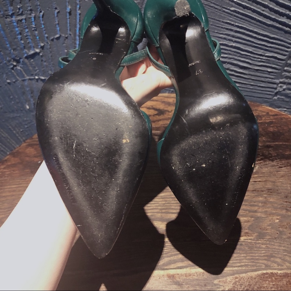 Alexander Wang double strap green heels pumps 37 - Picture 5 of 6